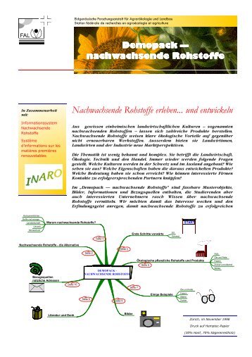 Nachwachsende Rohstoffe erleben... und entwickeln