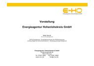 Vorstellung Energieagentur Hohenlohekreis GmbH