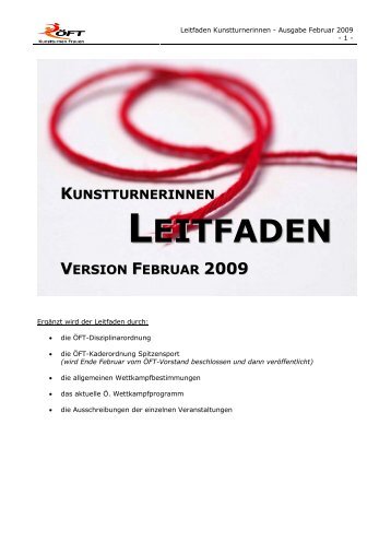 termine 2009 - Österreichischer Fachverband für Turnen
