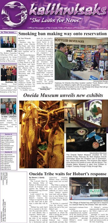 March 4, 2010 - The Oneida Nation of Wisconsin