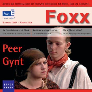 Peer Gynt - Folkwang Musikschule - Essen