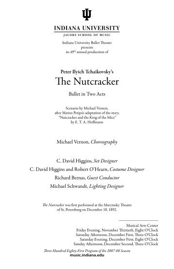 The Nutcracker - Indiana University