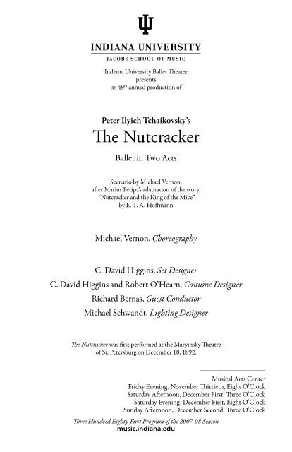 The Nutcracker - Indiana University