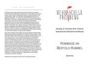 programm - Bertold Hummel