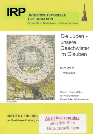 Die Juden - unsere Geschwister im Glauben - Erzbistum Freiburg