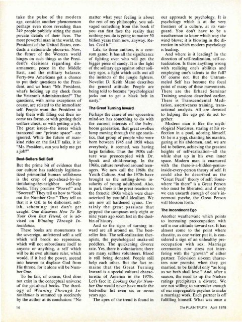 Plain Truth 1978 (Prelim No 04) Apr - Herbert W. Armstrong