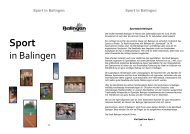 Sport in Balingen