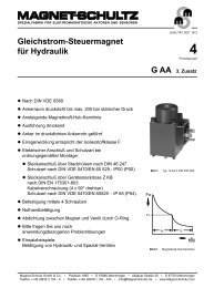 Proportionalmagnet für Hydraulik