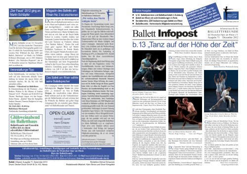 Ballett Nationaltheater Brno Choreographie von Uwe Scholz