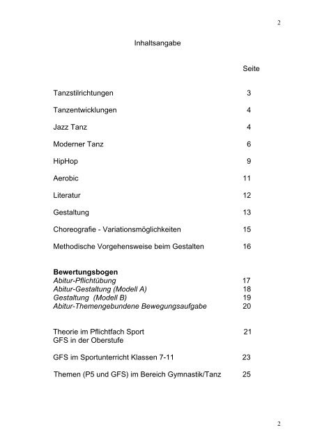 Abiturprüfung in Gymnastik/Tanz - Neuer Lehrer-Rechner an der ...