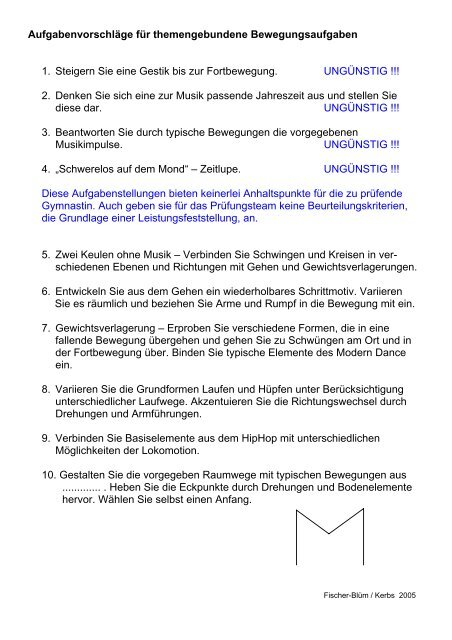 Abiturprüfung in Gymnastik/Tanz - Neuer Lehrer-Rechner an der ...