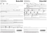 Kabel BW - Antrag Kombiformular TV