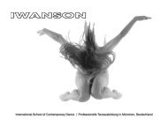 International School of Contemporary Dance ... - Iwanson