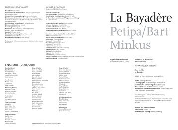 Besetzungszettel als PDF-Download - Bayerische Staatsoper