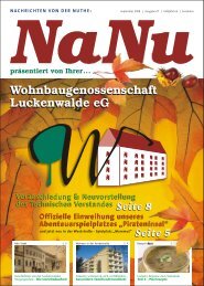 Ausgabe September 2008 - Wohnbaugenossenschaft Luckenwalde ...