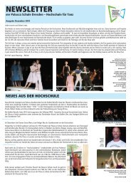 Newsletter, Dezember 2010 - Palucca Hochschule für Tanz Dresden ...