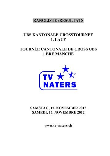 Crosslauf Naters - LFT Oberwallis