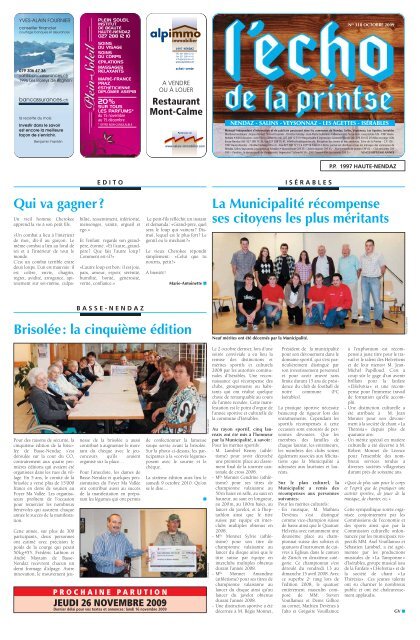 impots di commune de nendaz