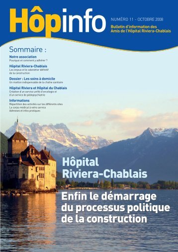 Hôpinfo n°11 - Les amis de l'Hopital Riviera-Chablais