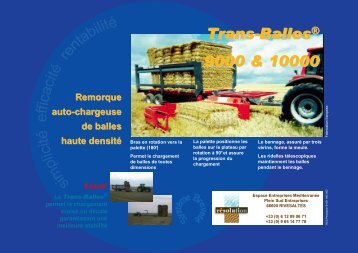 Remorque auto-chargeuse de balles haute densité ... - Trans-balles