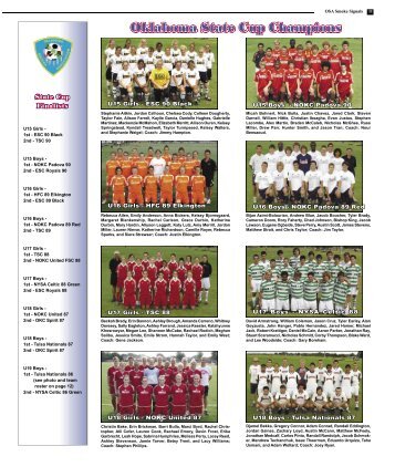 OSA July 05 newspaper.indd - Oklahoma Soccer Association