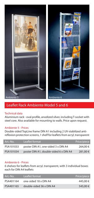 Leaflet Racks - Display & Design Helmut Amelung GmbH