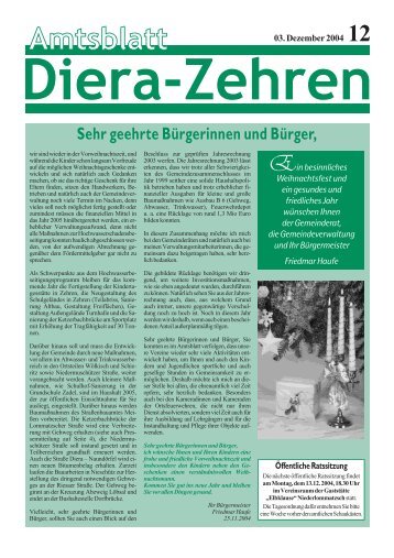 Amtsblatt 12/2004 - Diera-Zehren