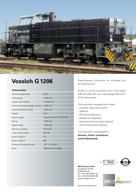 Vossloh G 1206 - Siemens Dispolok GmbH