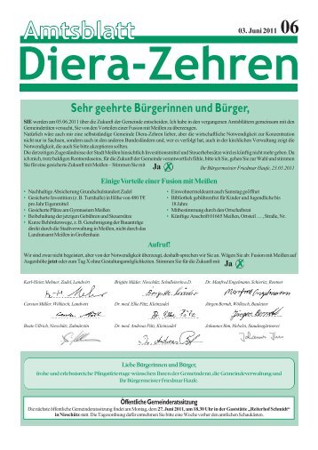 Informationen - Diera-Zehren