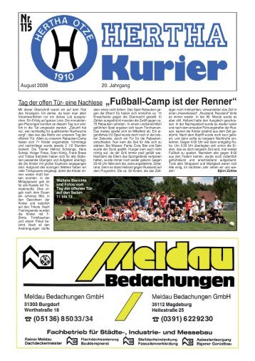 HK 115 Seite 01 (Page 1) - SV Hertha Otze