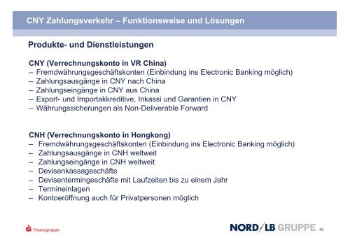 CNY Zahlungsverkehr - Sparkasse zu Lübeck