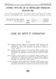 Journal officiel de la République française - Consignations - Caisse ...