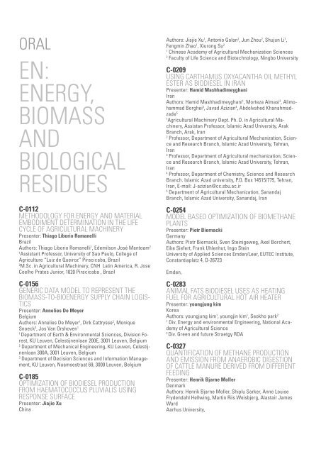 energy consumption by conventional rural technologies &amp; feasibility