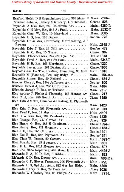 bell telephone directory rochester - Monroe County Library System