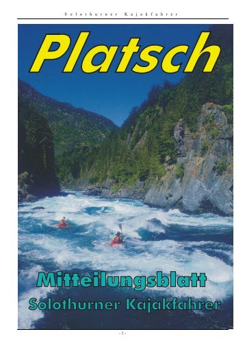 platsch 2/2004 - Solothurner Kajakfahrer