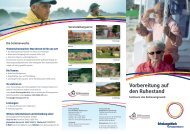 „Vorbereitung auf den Ruhestand“ Aktiv - TNL Senioren Stuttgart