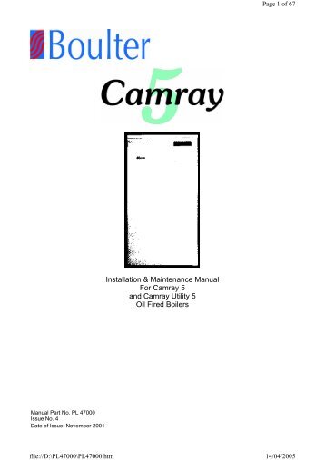 camray 5 boiler manual Boulter camray 5 combi manuals.
