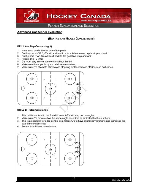 Player Evaluation & Selection - Ontario Minor Hockey Association