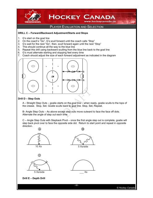 Player Evaluation & Selection - Ontario Minor Hockey Association