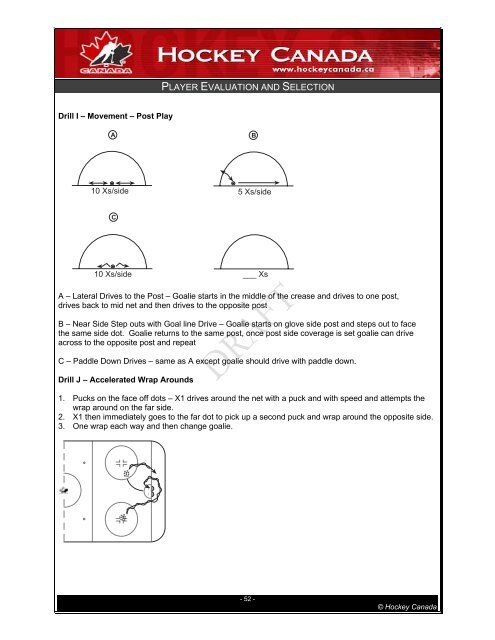 Player Evaluation & Selection - Ontario Minor Hockey Association