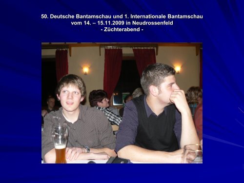50. Deutsche Bantamschau und 1. Internationale Bantamschau vom ...