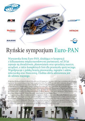 Pobierz Reportaż z Sympozjum (pdf) - EURO-PAN