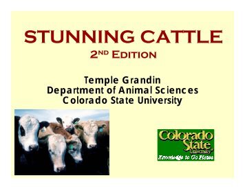 Non-Penetrating Captive Bolt - American Meat Institute