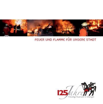 Festschrift "125 Jahre Feuerwehr in Ditzingen"