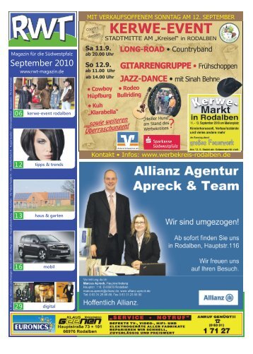 KERWE-EVENT - RWT - Magazin für die Südwestpfalz