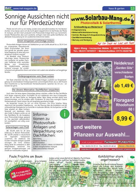 KERWE-EVENT - RWT - Magazin für die Südwestpfalz