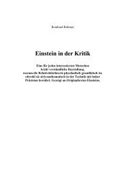 Einstein in der Kritik - Wissenschaft und moralische Verantwortung ...
