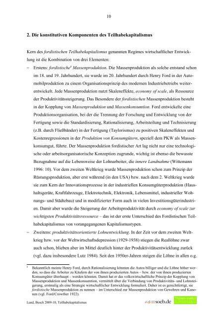 Deutschland zwischen 1950 und 2009 - Rainer Land Online Texte