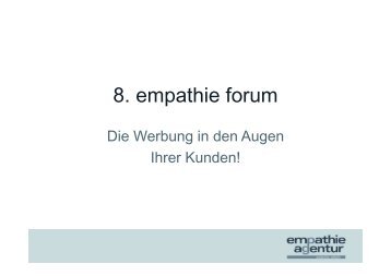 Vortrag Nikolas Barth - empathie agentur