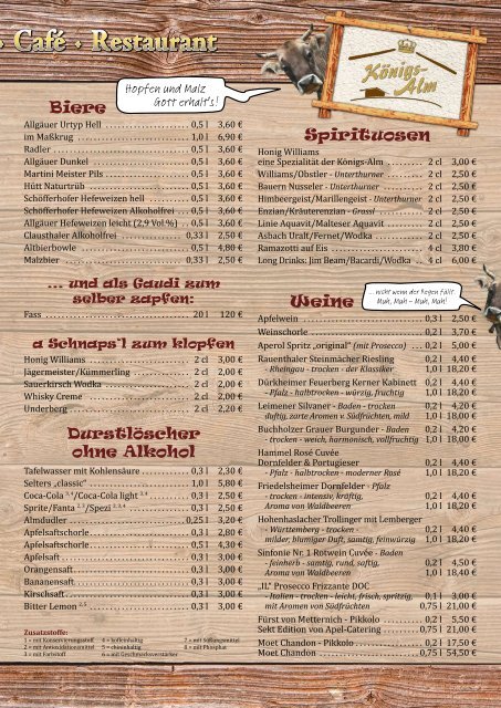 Stammtisch · Café - Königsalm